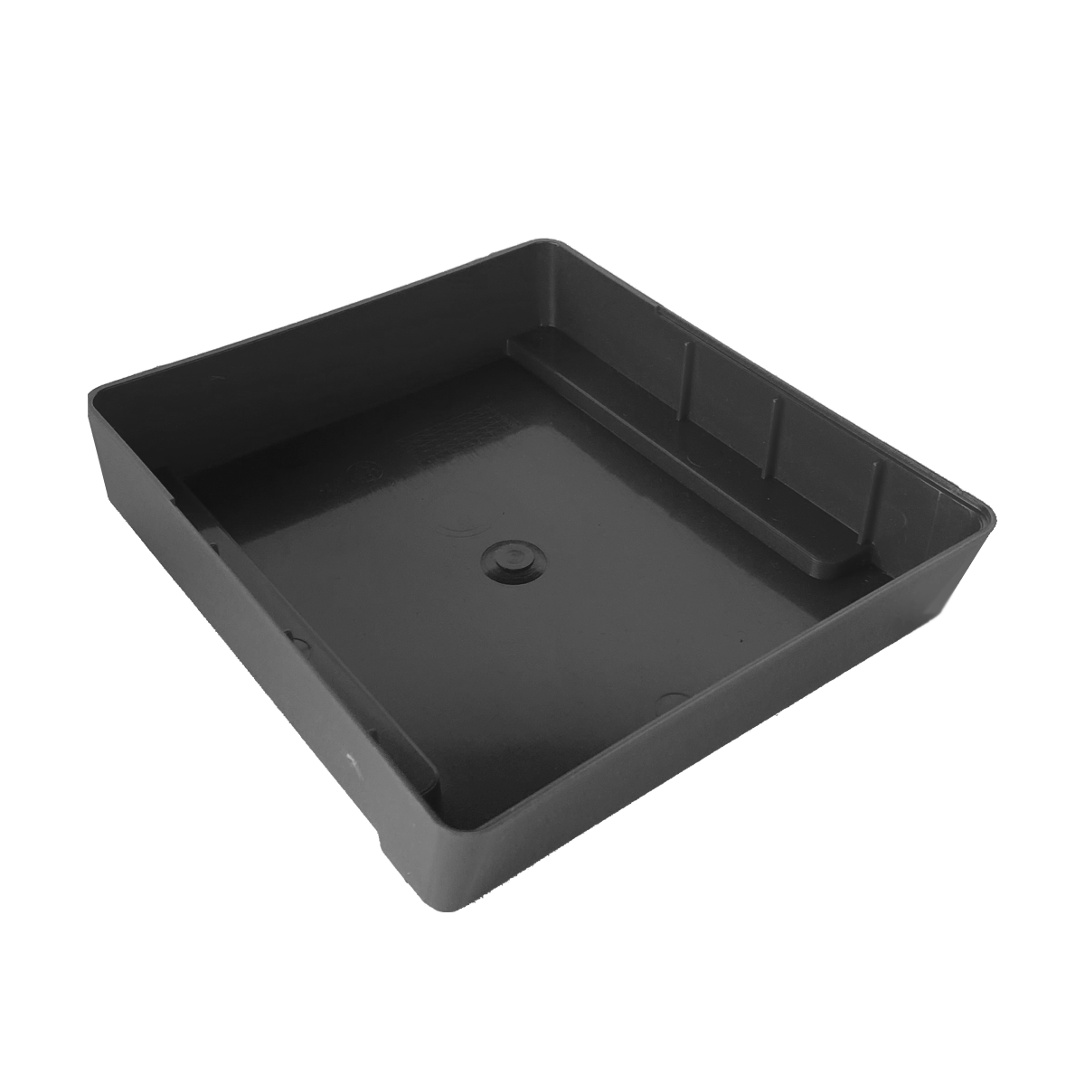 Black plastic tray