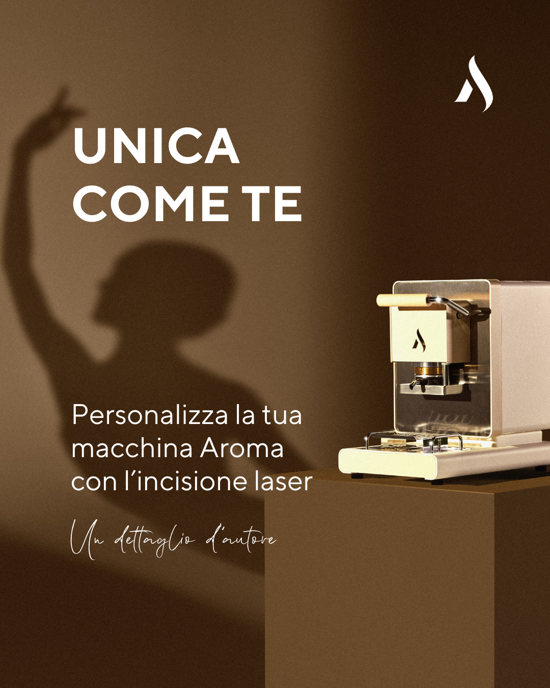 Incisione laser su macchina da caffè: la dedica personalizzata per rendere unica la tua Aroma