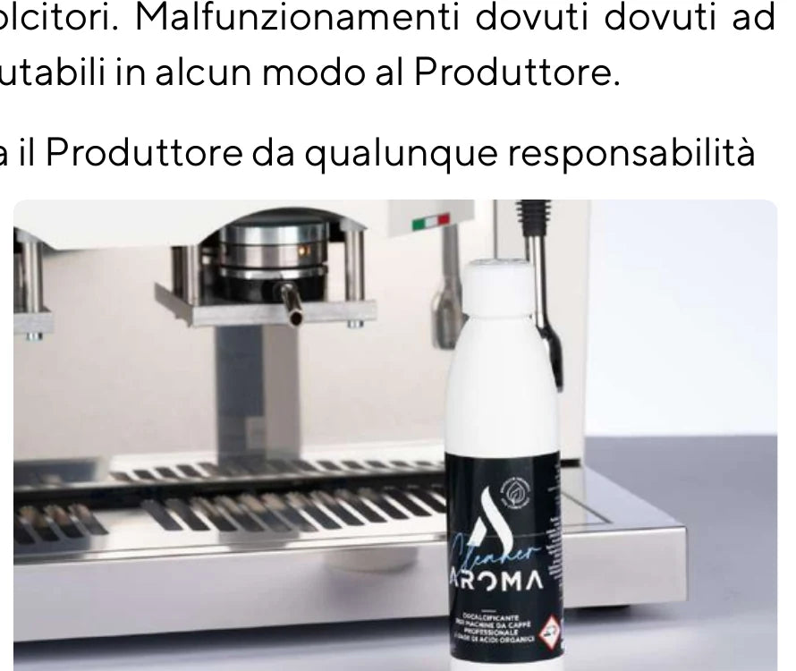 Decalcificazione della macchina Aroma Compact