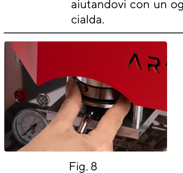 Regolazione del pressa cialda Aroma Compact